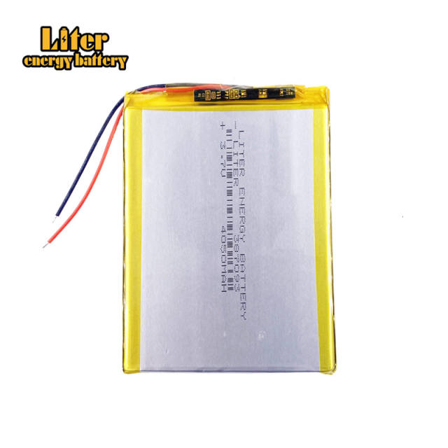 3.7v 4050mah 387093 Liter energy battery Lithium Polymer Battery With Board For Tablet Pc U25gt