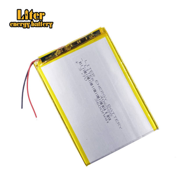 406585 3.7V 3600mAh Liter energy battery Rechargeable li Polymer Battery For MP4 MP5 GPS ipod DVR Tablet PC Mobiles