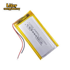 3.7V 1300mAh 384070 polymer lithium rechargeable battery for MP3 GPS DVD bluetooth recorder camera keyboard speaker