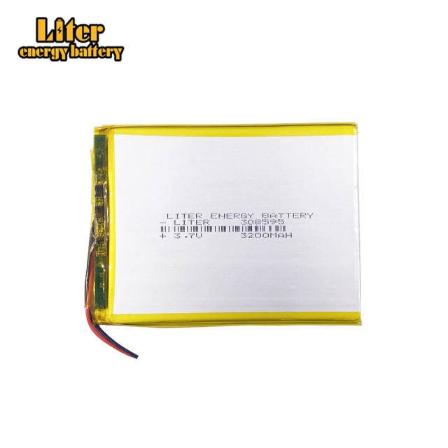 308595 3.7V 3200mah Liter energy battery rechargeable lithium ion polymer Tablet PC Battery