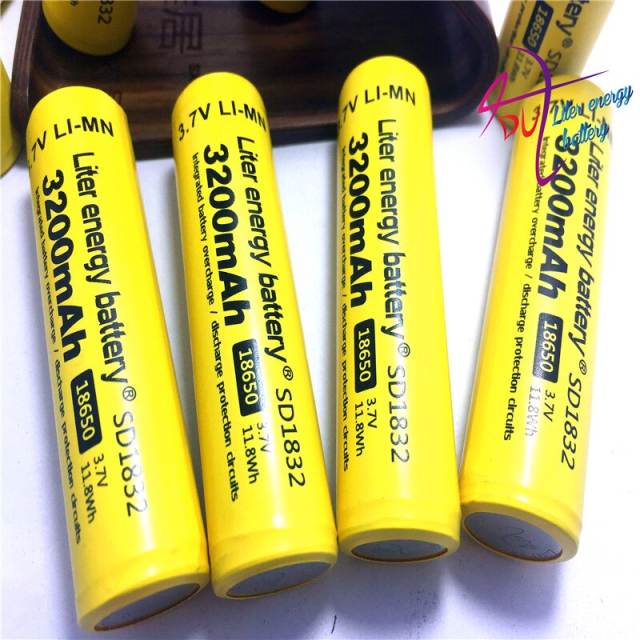 4 pcs/lot New Original 18650 NCR18650B Rechargeable Li-ion battery 3.7V 3200mAh Flashlight batteries use