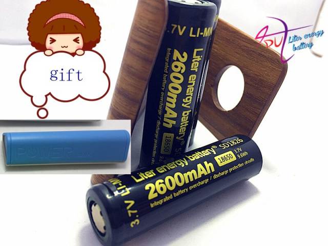 8 Pcs/lot New Original 18650 Wholesale 100% Authentic Liter Energy Battery 3.7v 18650 2600mah Li-ion Battery