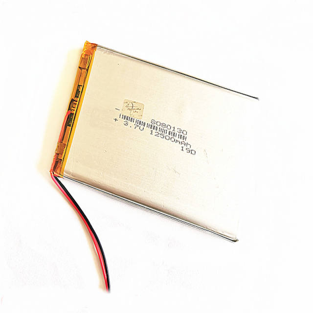 3.7v 12500mAh 8080130 Liter energy battery for MP3 MP4 navigation instruments small toys Replacement Accumulator