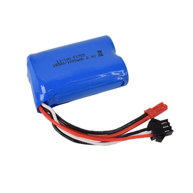 18500 6.4v 1000mAh Li-ion battery For wltoys A303 A313 A323 A333 1/12 RC car toys battery