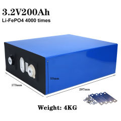 Grade A 2020 NEW 3.2V 200Ah Lithium-Iron Phosphate Cell lifepo4 battery solar 12V 24V 48V200Ah cells not 150Ah