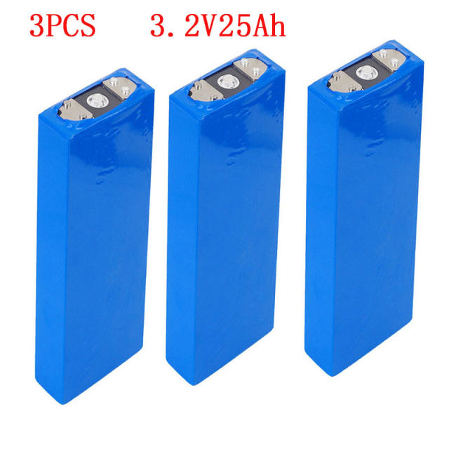 3PCS 3.2V 25Ah battery pack LiFePO4 phosphate Large capacity 25000mAh Motorcycle Electric Auto motor batteries