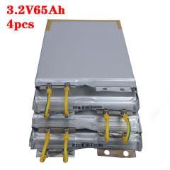 4PCS 3.2V 65AH battery pack LiFePO4 4S 12V 65Ah Not 100ah for E-scooter RV solar Energy storage system Travel Batteries