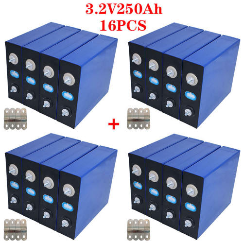 16PCS new 3.2v250ah lifepo4 rechargeable battery lithium iron phosphate solar cell 48v 250ah Not 280ah