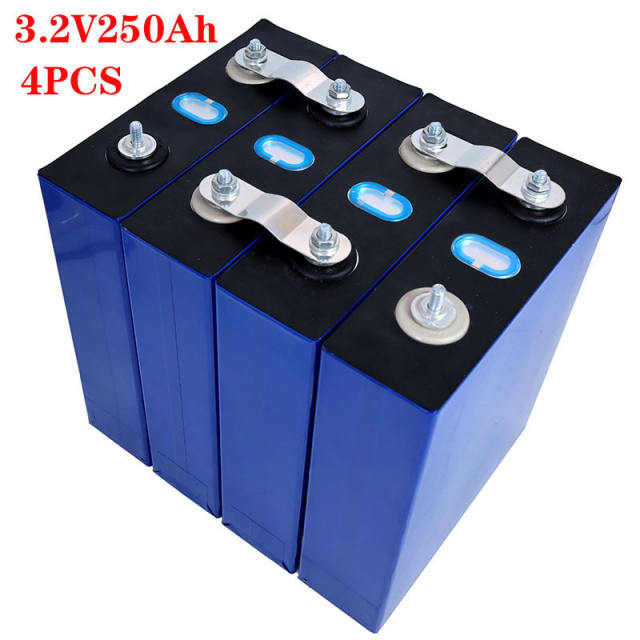 2021 NEW 4pcs 3.2V 250AH battery pack LiFePO4 12V 4S 250000mAh for E-scooter RV solar Energy storage system Travel Batteries