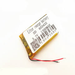 3.7V,1300mAH,603455 Liter energy battery Polymer lithium ion / Li-ion battery for TOY,POWER BANK,GPS,mp3,mp4