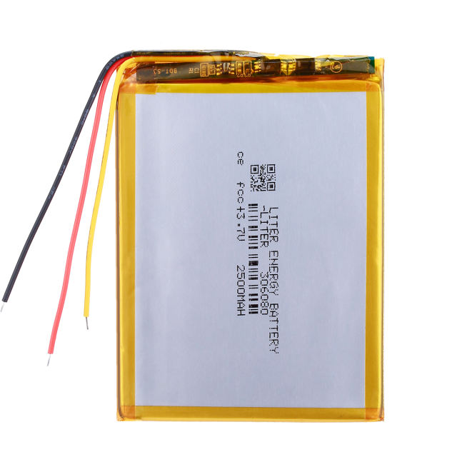 3.7V 2500mAh 306080 BIHUADE rechargeable high quality samll lithium polymer battery