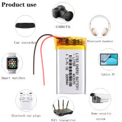 Bluetooth 402035 300mah BIHUADE MP3 MP4 MP5 small toys 3.7V lithium polymer battery