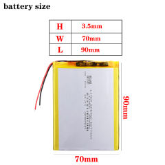 357090 3.7v 4000mah Liter energy battery Lithium Polymer Battery With Board For Tablet Pc U25gt