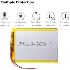 3.7V 5000mah 407095 Liter energy battery (polymer lithium ion battery) Li-ion battery for tablet pc 7 inch replace High capacity