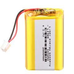 XH2.54 2P 3.7V 2000mAh 103450 Li-polymer Rechargeable Battery  Liter energy battery For Toy GPS MP5 Cell Phone Speaker Driving DVR