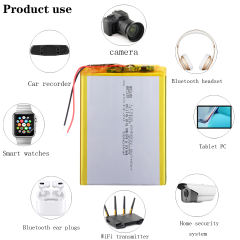 407595 3.7v 5500mah Liter energy battery polymer lithium ion battery for android tablet E-Book Navigator