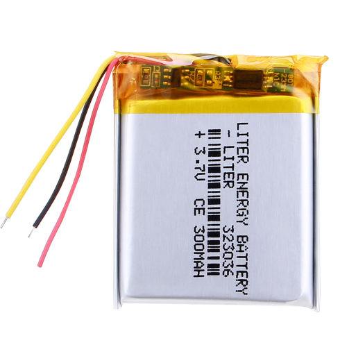 3 line 323036 3.7v 300mAh Liter energy battery lithium li ion polymer rechargeable battery pack for digital products