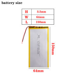 3.7v 5000mAh 3564150 Liter energy battery Tablet Battery For Tablet Pc Power Bank E-book BL-T17 Digma Plane