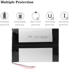 Five-wire connector 30120146 3.7V 6600MAH Lithium Polymer Battery Liter energy battery for Recorder Tablet Battery