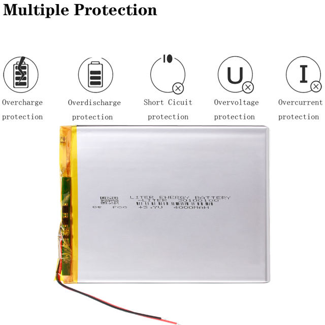 30100100 3.7V 4000mAh lithium polymer battery Liter energy battery for texet TM-7858 lrbis TZ 82 7 inch 8 inch 9inch tablet cell