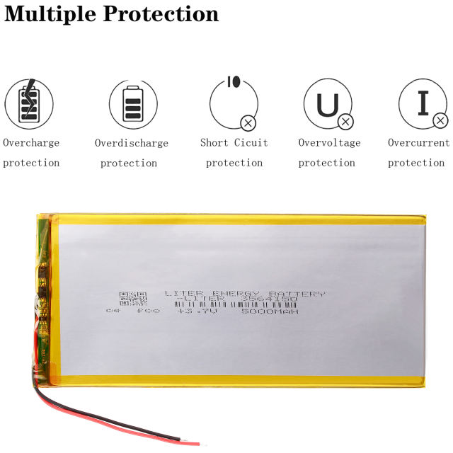 3.7v 5000mAh 3564150 Liter energy battery Tablet Battery For Tablet Pc