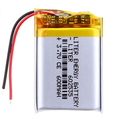3.7V 600mAh Rechargeable Li-Polymer 602535 Liter energy battery For MP3 MP4 Game Player Mouse Lampe speaker toy