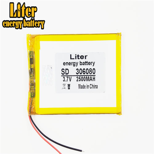 3.7V 2500mAh 306080  polymer lithium ion Li-ion Rechargeable battery