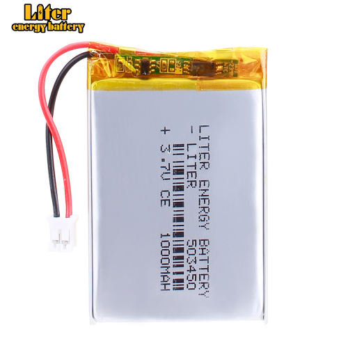 503450 3.7V 1000mAh Liter energy battery Lithium Polymer LiPo Rechargeable Battery li ion cells With 2pin PH 2.0mm Plug