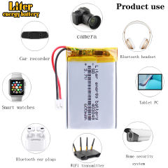 3.7V 403048 600mah Liter energy battery lithium-ion polymer battery quality goods of CE FCC ROHS certification authority With 2pin PH 2.0mm Plug