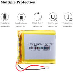 3.7V polymer battery 105050 3000mAh infrared signal device video communication transmitter module With 2pin PH 2.0mm Plug