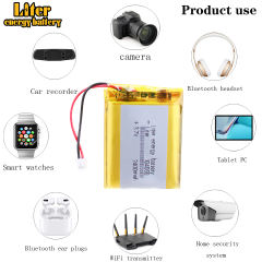 3.7V 104050 2400mAh BIHUADE Rechargeable for Tablet PC Laptop Power Bank Electronic Toys Driving Recorder With 2pin PH 2.0mm Plug