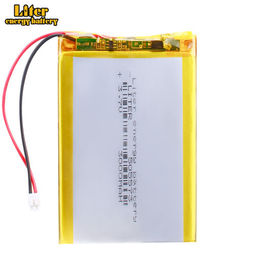 3.7V polymer lithium battery 505573 3000MAH navigator card card mobile power source With 2pin PH 2.0mm Plug