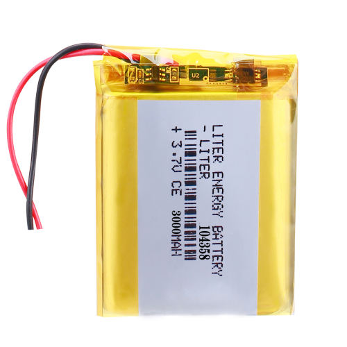 3.7V polymer battery 104358 3000mAh infrared signal device video communication transmitter module