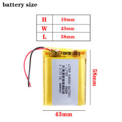 3.7V polymer battery 104358 4000mAh infrared signal device video communication transmitter module