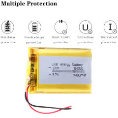 2400mAh 3.7V 104050 BIHUADE Rechargeable for Dvr GPS MP4 MP5 Tablet PC Laptop Power Bank Electronic Toys Driving Recorder