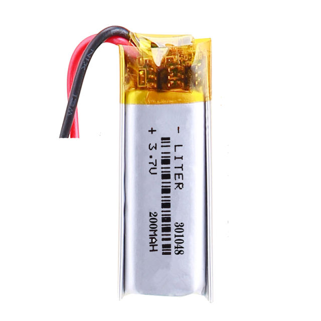 3.7V lithium polymer  301048 200MAH BIHUADE recorder steelmate Bluetooth toy point reading pen