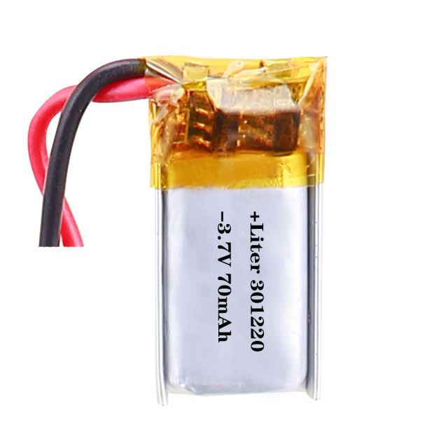 3.7V 301220 70mah Liter energy battery MP3 camera pen bluetooth headset wireless mouse battery