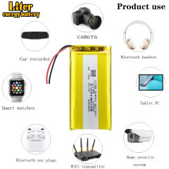 3.7V,4000mAH,104080 BIHUADE Polymer lithium ion / Li-ion battery for TOY,POWER BANK,GPS,mp3,mp4