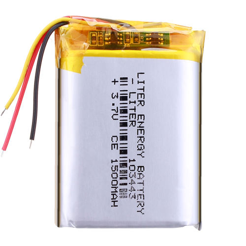 Three lines 3.7V 103443 1500Mah Liter energy battery Rechargeable Li Ion Polymer Batteries For Smart Wearable Digital Equipment