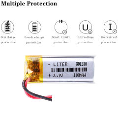 3.7 V 301230 110MAH BIHUADE Polymer lithium battery CE FCC ROHS MSDS quality certification