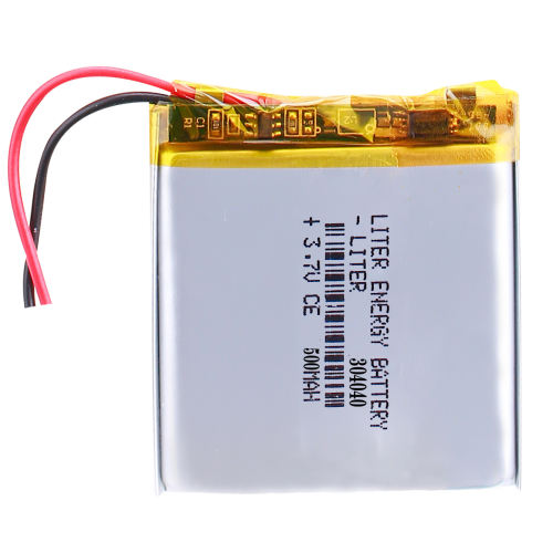 3.7V polymer lithium battery 304040 500mAh M6 battery MP4 MP3 small speaker Liter energy battery