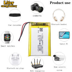 3.7V 303450 500mah BIHUADE lithium polymer battery quality goods of CE FCC ROHS certification authority