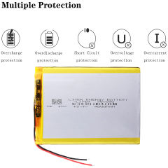 357090 3.7v 4000mah Liter energy battery Lithium Polymer Battery With Board For Tablet Pc U25gt