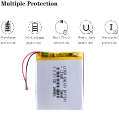 3.7V 2000mAh 385465 Liter energy battery Lithium Polymer Li-Po li ion Rechargeable Battery cells For Mp3 MP4 MP5 GPS 7 inch