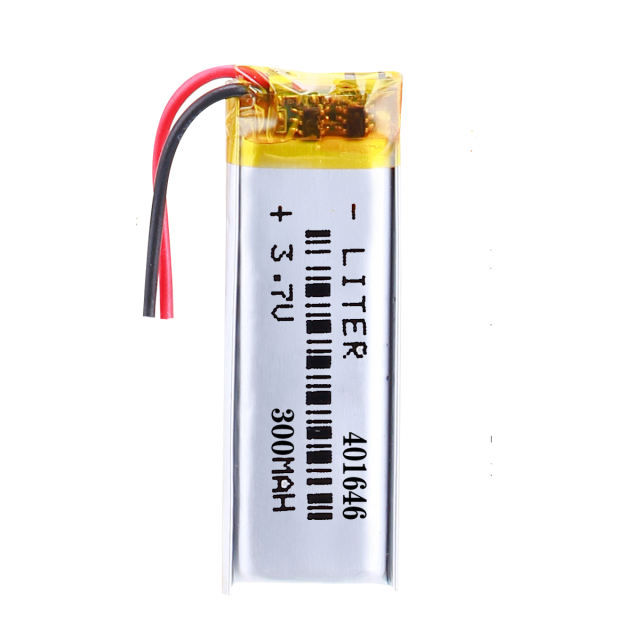 3.7v 300mAh 401646 Liter energy battery lithium li ion polymer rechargeable battery pack for digital products