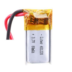 3.7v Lithium Polymer Battery 401220 80mah Liter energy battery for Mp3 Mp4 Mp5 Bluetooth Headset