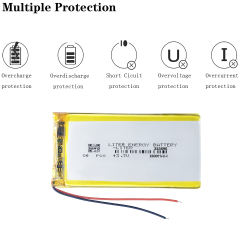 323696 3.7V 1800mAh BIHUADE Rechargeable li-Polymer Li-ion Battery For MP4 MP5 DVD GPS Camera Electric Toys