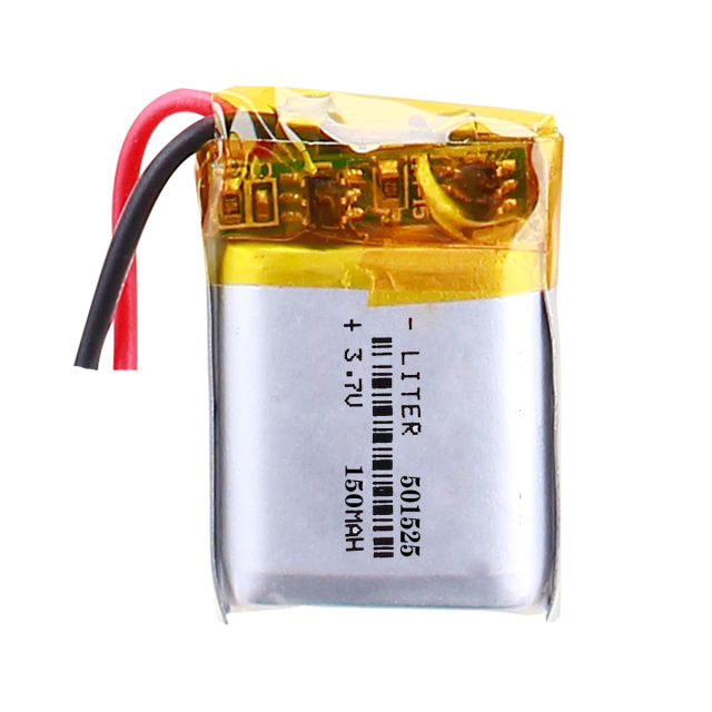 3.7V 150mAH 501525 Liter energy battery polymer lithium ion / Li-ion battery for smart watch,BLUE TOOTH,GPS,mp3,mp4,toy,speaker