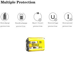 3.7V 50mAh 501012 Liter energy battery Polymer lithium ion battery for SMART WATCH bluetooth earphone mp3 mp4 GPS