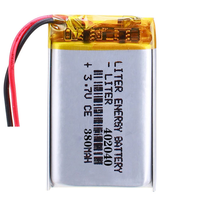 3.7V 380mAh 402040 Liter energy battery Lithium Polymer Rechargeable Battery cells For Mp3 MP4 MP5 GPS MID Smart Watch mobile Bluetooth
